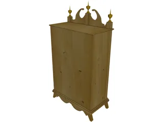 Pillar Clock 3D Model