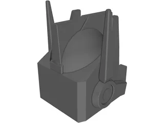 Transformers Optimus Prime Head 3D Model