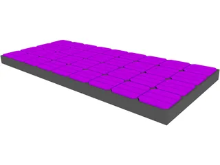 Solar Panel Rooftop 3D Model