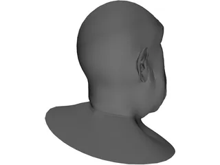 Opera Man Face 3D Model