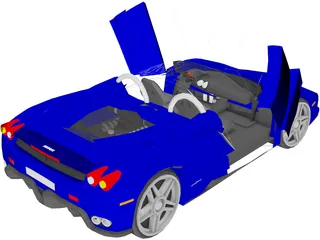 Ferrari Enzo Cabrio [Tuned] 3D Model