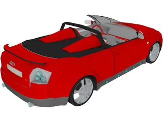 Audi A4 Cabrio [Tuned] 3D Model