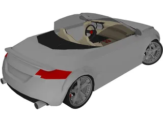 Audi TT Cabrio Roadster [Tuned] 3D Model