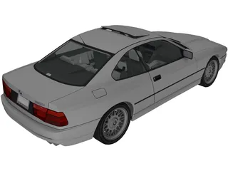 BMW 850i (E31) (1989-1994) 3D Model