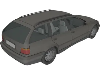 BMW 325i Touring (1995) 3D Model