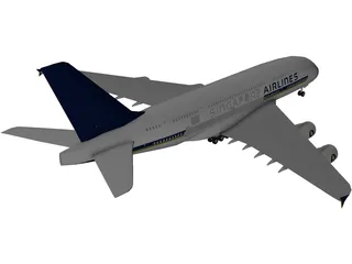 Airbus A380-800 3D Model