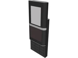 LG Chocolate Slide Phone 3D Model