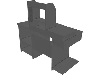 Computer Desk 3D Model