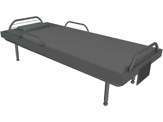 Hospital Bed 3D Model