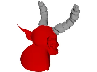 Demon Head 3D Model