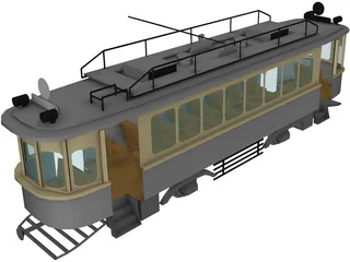 Trolley Russian WW1 Type-H 3D Model