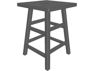 Museum Stool 3D Model