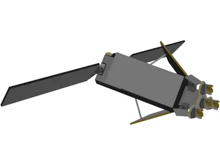 Iridium Constellation Satellite 3D Model