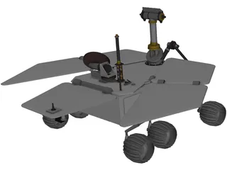 Mars Express Rover 3D Model