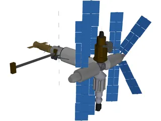 MIR Space Station 3D Model