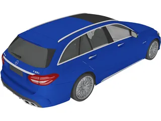 Mercedes-Benz C63 AMG W205 Estate (2015) 3D Model