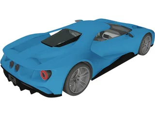 Ford GT (2017) 3D Model