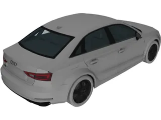 Audi A3 Sedan (2013) 3D Model