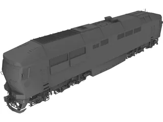 Diesel Locomotive TEP70 3D Model