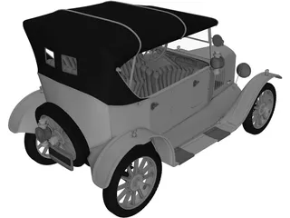 Ford Model T (1924) 3D Model