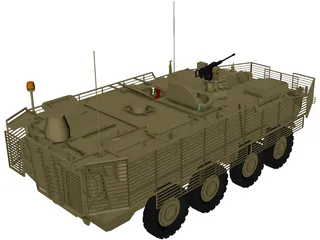 Stryker M1130 Command Vehicle 3D Model