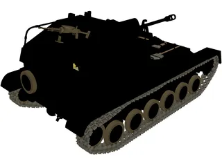 Su-76M 3D Model