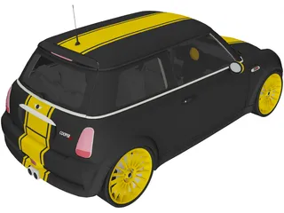 Mini Cooper S Modified (2005) 3D Model