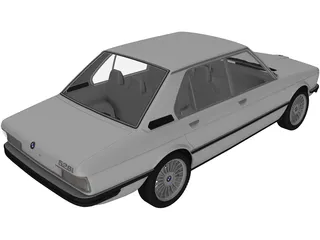 BMW 528i E12 3D Model