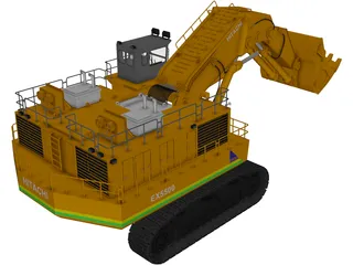 Hitachi EX5500 3D Model