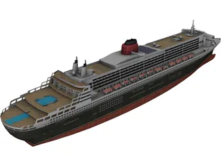 RMS Queen Mary 2 3D Model