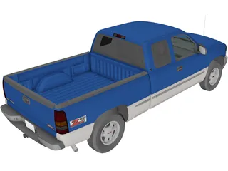 GMC Sierra Extended Cab (1999) 3D Model