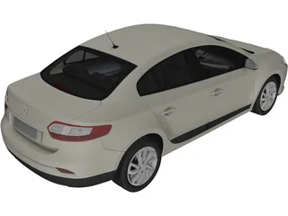 Renault Fluence (2013) 3D Model