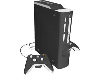 XBox 360 Game Console 3D Model