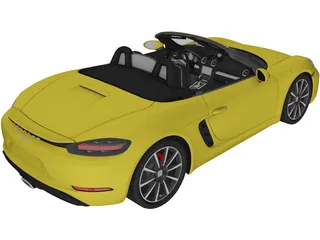 Porsche 718 Boxster (2017) 3D Model