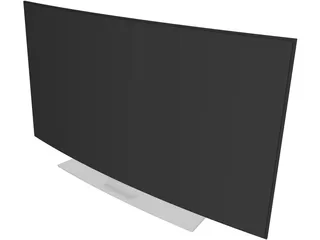 Samsung TV Curved 3D Model