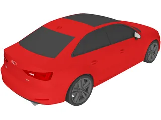 Audi A3 Sedan 2.0 TFSI (2015) 3D Model