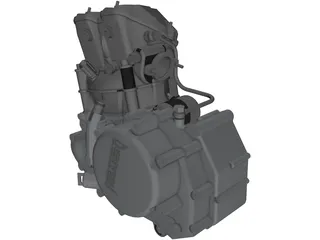 Husaberg Engine 450cc 3D Model