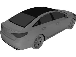 Hyundai Sonata (2016) 3D Model