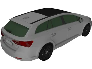 Toyota Avensis Wagon (2017) 3D Model