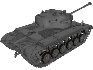 M26 Pershing Heavy Tank 3D Model