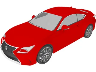 Lexus RC 350 (2015) 3D Model