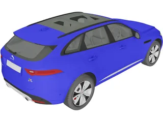 Jaguar F-Pace S (2017) 3D Model