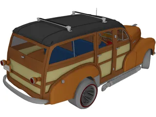 Chevrolet Woody (1947) 3D Model