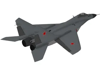 MiG-29A Fulcrum 3D Model