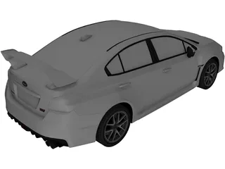 Subaru WRX STI Type S (2015) 3D Model