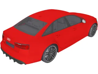 Audi RS6 Sedan (2015) 3D Model