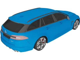 Jaguar XFR-S Sportbrake (2015) 3D Model