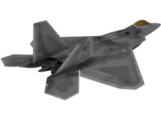 F-22 Raptor 3D Model