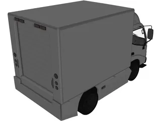 Hino 300 Series Cab Box (2012) 3D Model