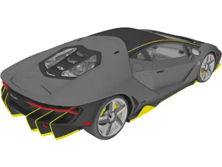 Lamborghini Centenario LP 770-4 (2016) 3D Model